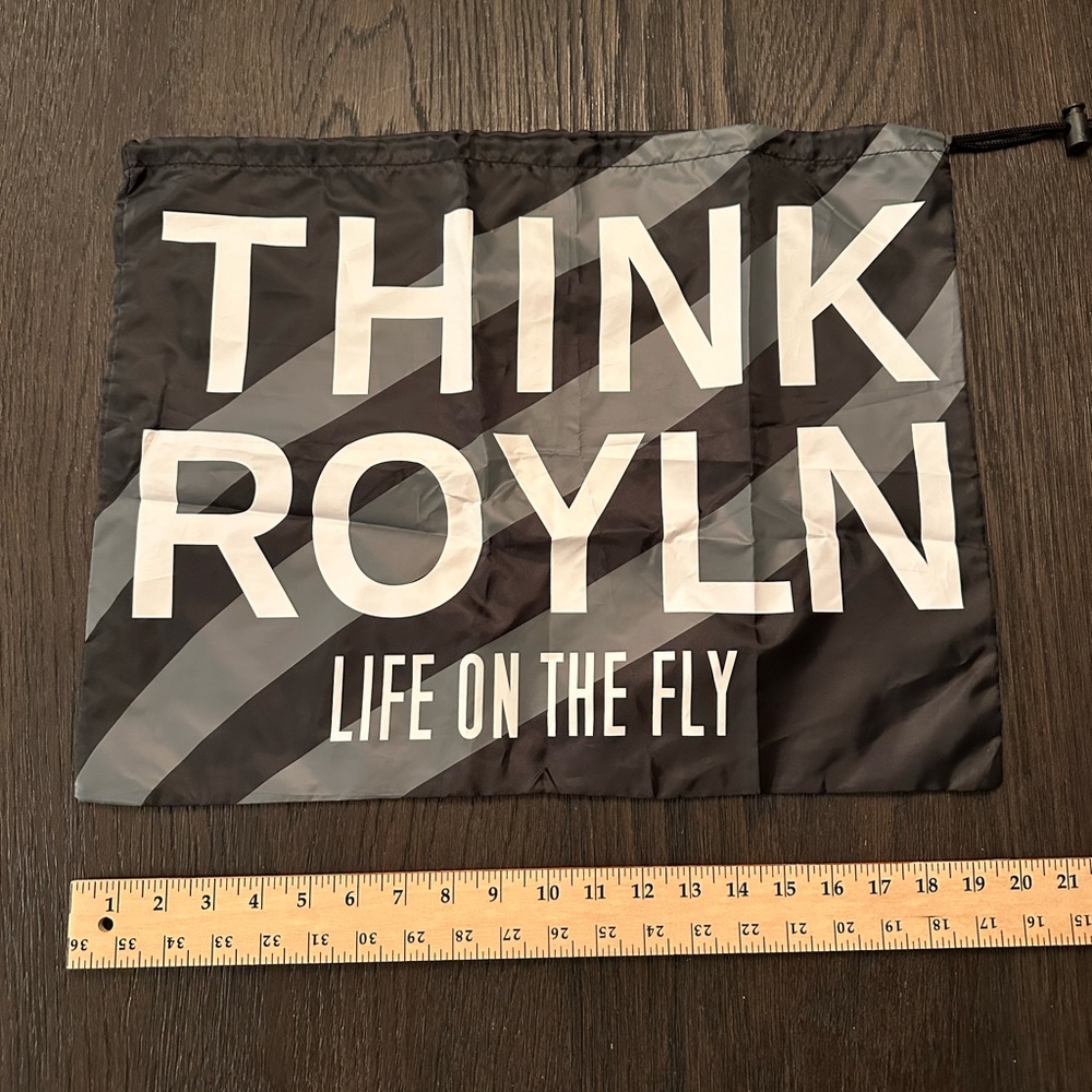 Think Royln Black Drawstring Bag